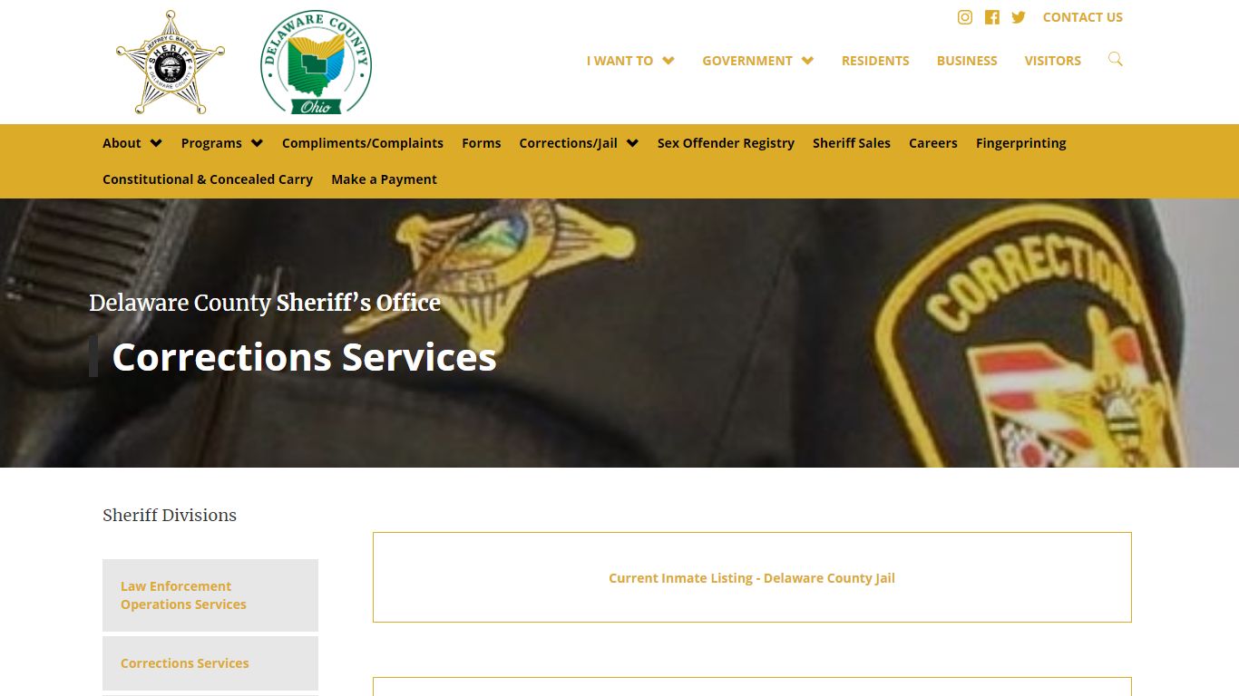 Corrections Services - Sheriff